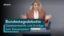 Bundestag, 99. Sitzung: Debatte über Gesetzentwürfe und Anträge zum Steuersystem | 08.10.26