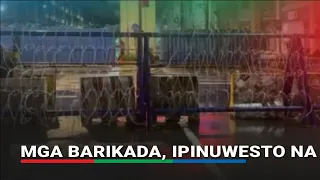 Martial Law anniv: Mga barikada ipinuwesto malapit sa Malacanang | ABS-CBN News