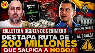 Escándalo continental: Billetera oculta de Cerimedo destapa ruta de 200 millones que salpica a Noboa