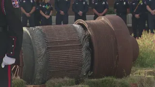 Elevator motor from World Trade Center now on display at Adams County firehouse