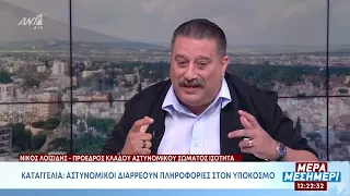 Λοϊζίδης: «70% των καταγγελιών είναι από το οργανωμένο έγκλημα» - «Όλοι οι αστυνομικοί διερευνώνται»