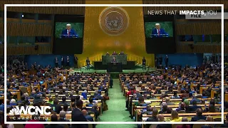 Trump heads to U.N. amid Iran war and White House media fight