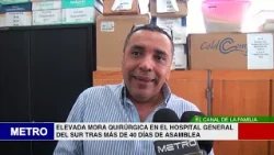 HIGH SURGICAL BACKLOG AT THE GENERAL HOSPITAL OF THE SOUTH AFTER MORE THAN 40 DAYS OF WORK STOPPAGE