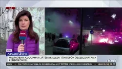 Milánóban az olimpiai játékok ellen tüntetők összecsaptak a rendőrökkel - HírTV