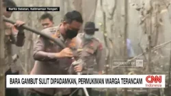 Bara Gambut Sulit Dipadamkan, Permukiman Warga Kalteng Terancam