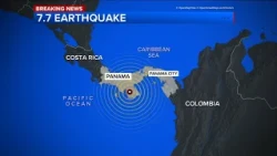 7.7 magnitude earthquake rocks Panama