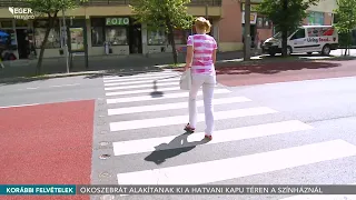 Okoszebrát alakítanak ki a Hatvani kapu téren a színháznál - 2026.08.28.