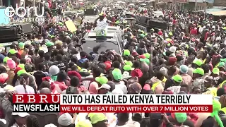 Gachagua claims the opposition will defeat Ruto with over seven million votes next year. #ebrunews