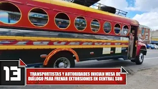 Transportistas and authorities launch roundtable dialogue to curb extortion in Central Sur