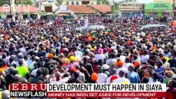 President Ruto Assures Siaya of Equal Development and Major Government Projects. #ebrunews