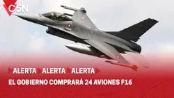 EL GOBIERNO COMPRARÁ 24 AVIONES F16 en DINAMARCA: lo ANUNCIARON PETRI y MILEI en CONFERENCIA