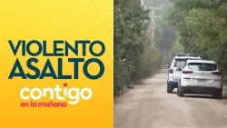 SE LLEVARON EL AUTO: Adultos mayores sufrieron violento asalto en Chicureo - Contigo en la Mañana
