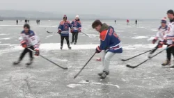 Egerszegi Titánok a Balaton jegén