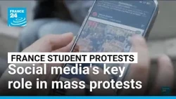 Calls to block social media platforms for minors in France amid school protests • FRANCE 24