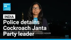 India detains top 'cockroach' leader as hundreds protest in capital • FRANCE 24 English