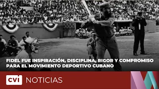 Fidel fue inspiración, disciplina, rigor y compromiso para el movimiento deportivo cubano