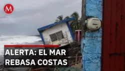 Waves of up to 7 meters threaten the coast of Michoacán and Jalisco