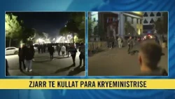 Studentët zhvendosen drejt Ministrisë së Drejtësisë, i vendosin flakën godinës