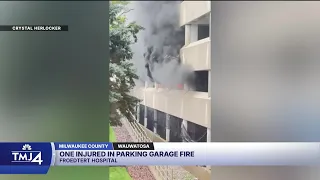 1 injured after vehicle fire involving 9 vehicles at Froedtert parking structure