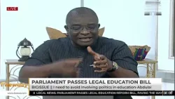 Парламент принял законопроект об юридическом образовании: Мне нужно избегать вмешательства полити...