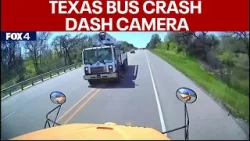 Bus crash video: Deadly Texas school bus crash caught on camera