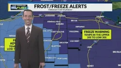 Frost/freeze alerts tonight