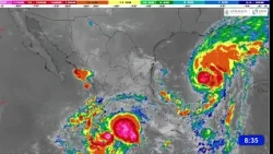 Tormenta Tropical Simon amenaza costas del pacifico Mexicano se espera oleaje de hasta 4 metros