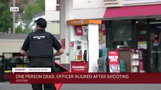 Golden police officer shot by suspect at Circle K gas station; suspect killed in exchange of fire