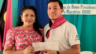 Más de 2 mil maestros de Nueva Segovia reciben el bono presidencial