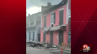 Partial building collapse reported in French Quarter