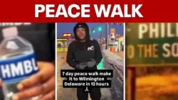 Philly man walks from Philly to Virginia, livestreaming for peace and youth