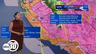 Extreme heat remains for Central California, but relief is near