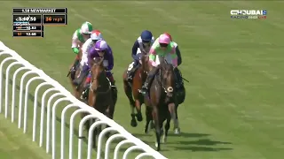 Heraldry 🏇 يفوز بالشوط الأول Oddschecker Handicap✨ ضمن منافسات مهرجان جولاي كب في نيوماركت