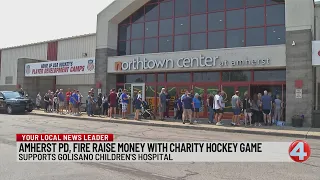 Amherst Police and Fire Departments raise money with charity hockey game