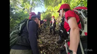 Rescue crews take to land, sea and air to reach injured hiker on Juan de Fuca Trail