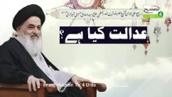 Adalat Kya Hai ? Ayatollah Al Uzma Shirazi Ke Bayanat