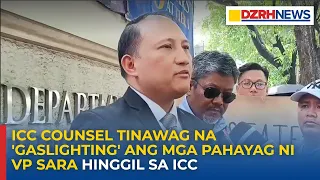 ICC counsel tinawag na 'gaslighting' ang mga pahayag ni VP Sara hinggil sa ICC