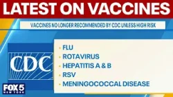 CDC no longer recommending vaccines, here's why