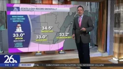 Новый рекорд штата по количеству выпавшего снега?