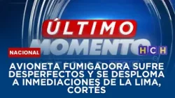 Avioneta fumigadora sufre desperfectos y se desploma a inmediaciones de La Lima, Cortés