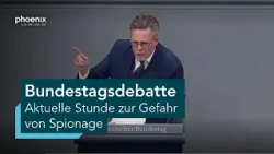 Bundestag, 102. Sitzung: Aktuelle Stunde zur Gefahr von Spionage und hybriden Angriffen | 15.10.26