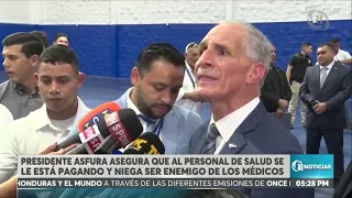 “Yo no soy enemigo de los doctores": presidente Asfura
