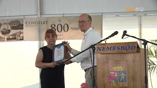 Pénteken ünnepelték a Szombathelytől 10 km-re fekvő Nemesbőd fennállásának 800 éves jubileumát