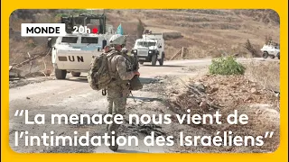 Why are French soldiers patrolling in southern Lebanon?