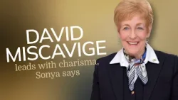 David Miscavige brings both charisma and care to leadership, Sonya says