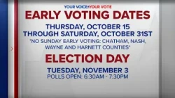Early voting starts Thursday in Durham County