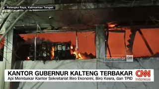 Kantor Gubernur Kalteng Terbakar