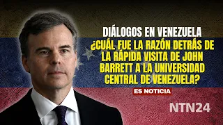 What was the reason behind John Barrett's quick visit to the Central University of Venezuela?