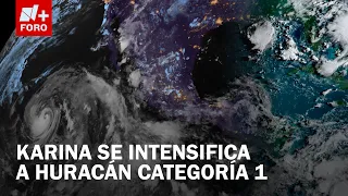 Tropical Storm Karina Intensifies into a Category 1 Hurricane off the Coast of Mexico