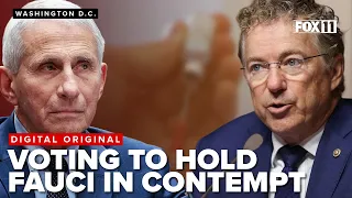 Senate panel votes to hold Fauci in contempt after he pleads the fifth 111 times after COVID hearing